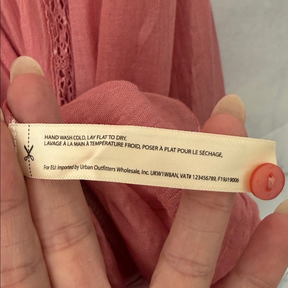 FREE PEOPLE Olivia Gauze Babydoll Dress Flamingo Size S NWT - Picture 12 of 16